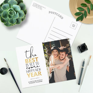 The Best Is Yet To Come Happy New Year Photo Holiday Postcard