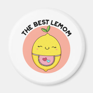 The Best Lemom Funny Lemon Pun Magnet
