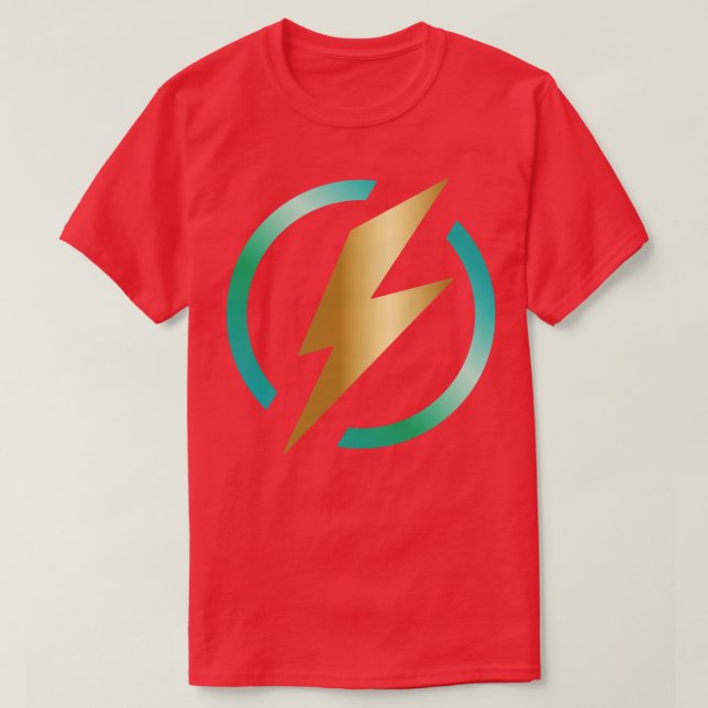 The Best Lightning Strike Logo T-Shirt (Design Front)
