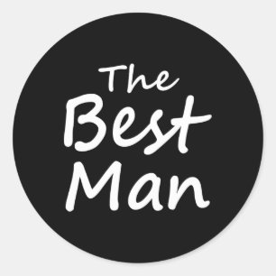 The Best Man - Groom Crew - Bachelor Party Classic Round Sticker