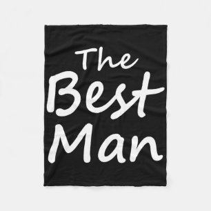 The Best Man - Groom Crew - Bachelor Party Fleece Blanket