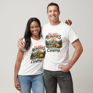 The Best Memories Are Made Camping tshirt Mountain