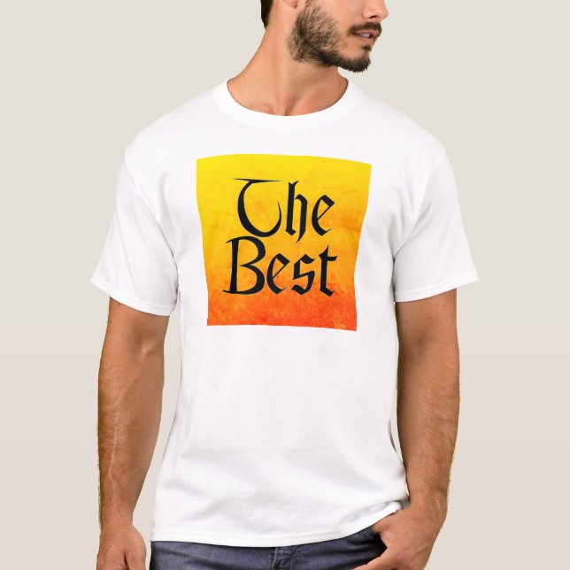 The Best men white T-shirt (Front)
