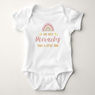 The Best Miracles Take A Little Time IVF Baby Bodysuit