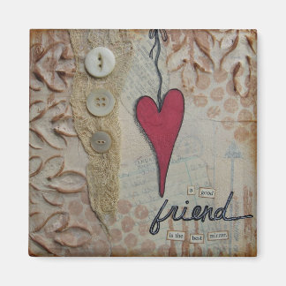 "The Best Mirror" Art Magnet by Nancy Lefko