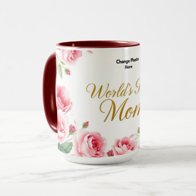 The Best Mom Ever | Cozy Heart Mug (Front Left)