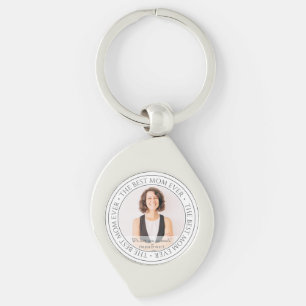 The Best Mom Ever Modern Classic Photo Key Ring