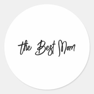 The best mum classic round sticker
