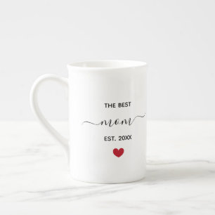 The best mum ‘est year’ bone china mug