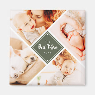 The Best Mum Ever Modern Custom Photos Magnet