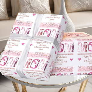 The best Mum ever, Mother's day text Wrapping Paper