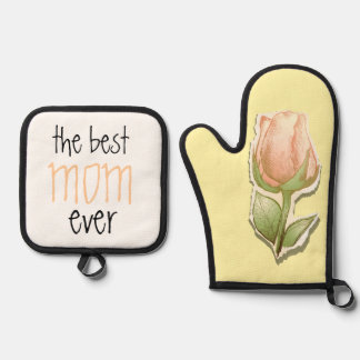 The best mum ever oven mitt & pot holder set