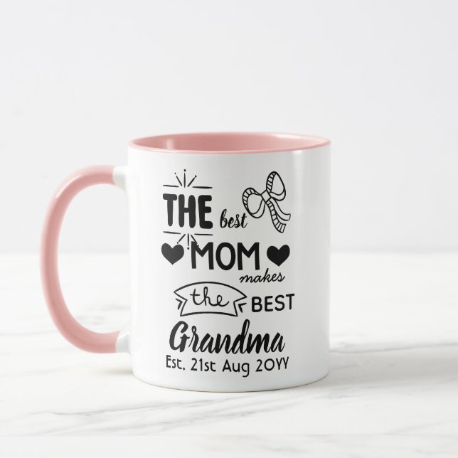 The Best Mum Makes The Best Grandma Personalised Mug (Left)
