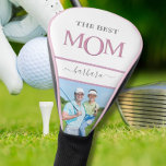 The Best Mum Photo Stylish Pink Lavender Lettering Golf Head Cover<br><div class="desc">Love this look -- against a white background -- MOM -- in special pink lavender custom lettering and a family photo. A chic and stylish gift idea -- perfect for a holiday or retirement gift idea. if you need any design assistance or a special request, just send a chat or...</div>