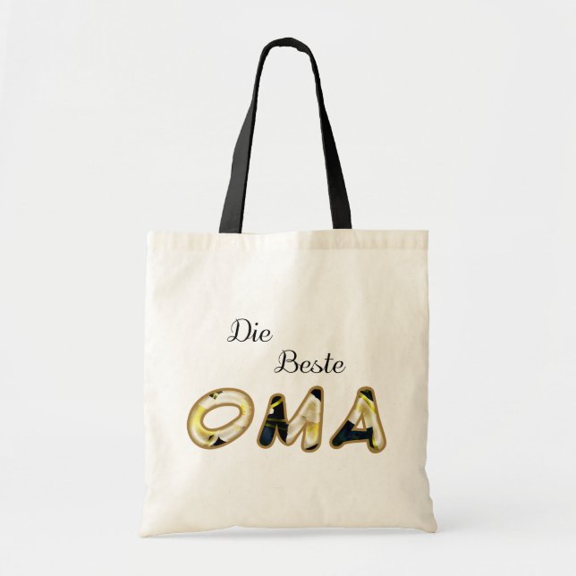 The Best Oma In German Tote Bag (Front)