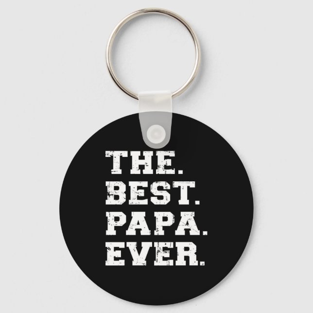 The Best Papa Ever Key Ring (Front)