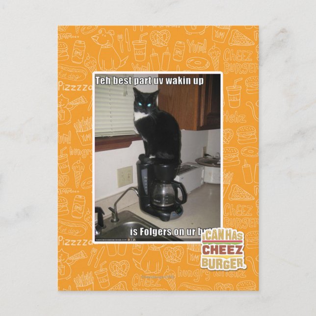the best part uv wakin up postcard (Front)