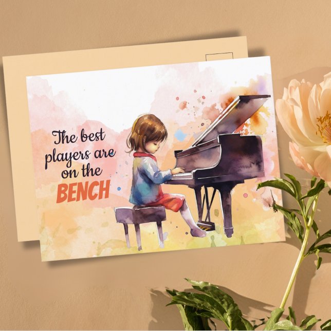 The Best Players Are On The Bench Cute Postcard (Creator Uploaded)