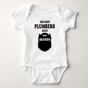 the best plumbers have beards pipe gift men, t shi baby bodysuit