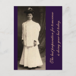 The best preparation for tomorrow... postcard