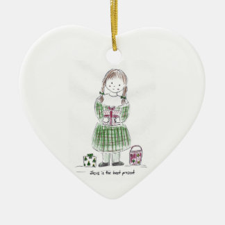 The_best_present Ceramic Tree Decoration