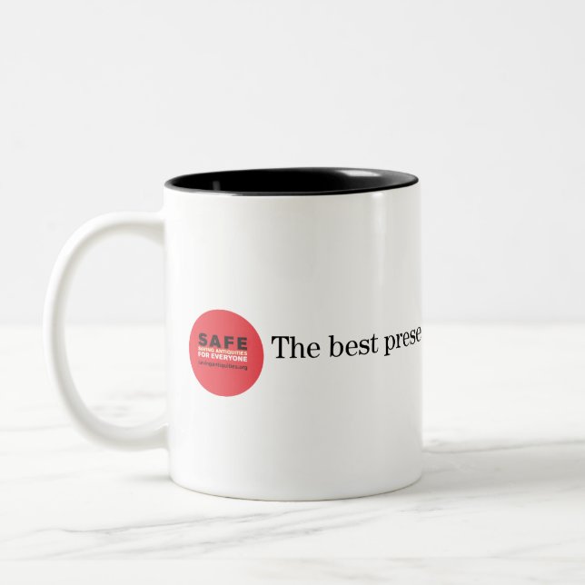 The best present for the future mug (Left)