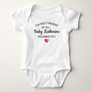 The Best Present of All Pregnancy Announcement Baby Bodysuit