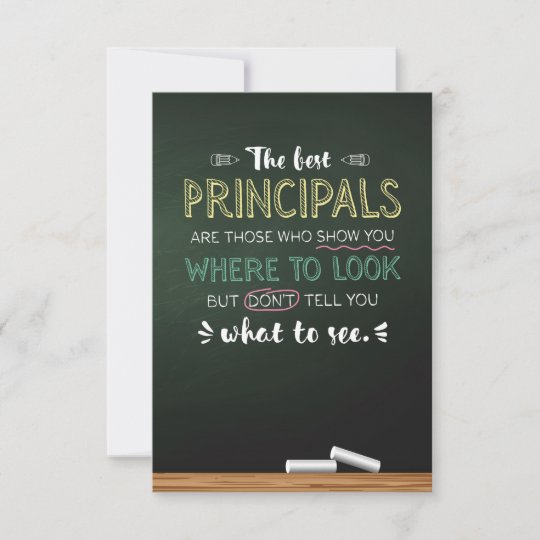 The best Principal Principals Thank You Card Zazzle.co.uk