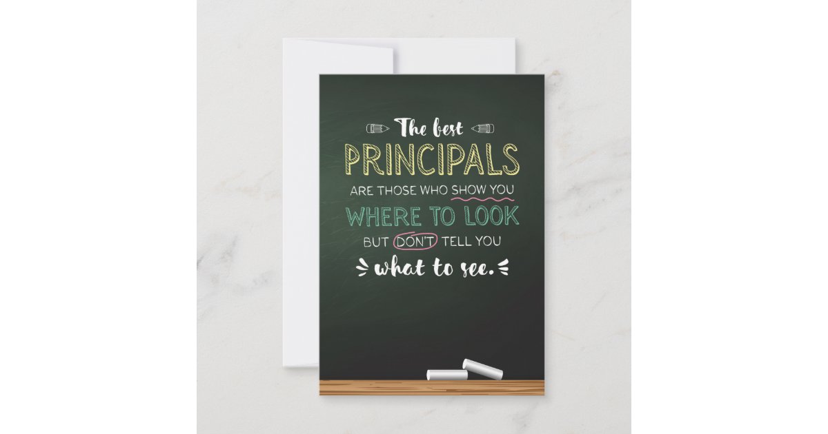 The best Principal Principals Thank You Card Zazzle