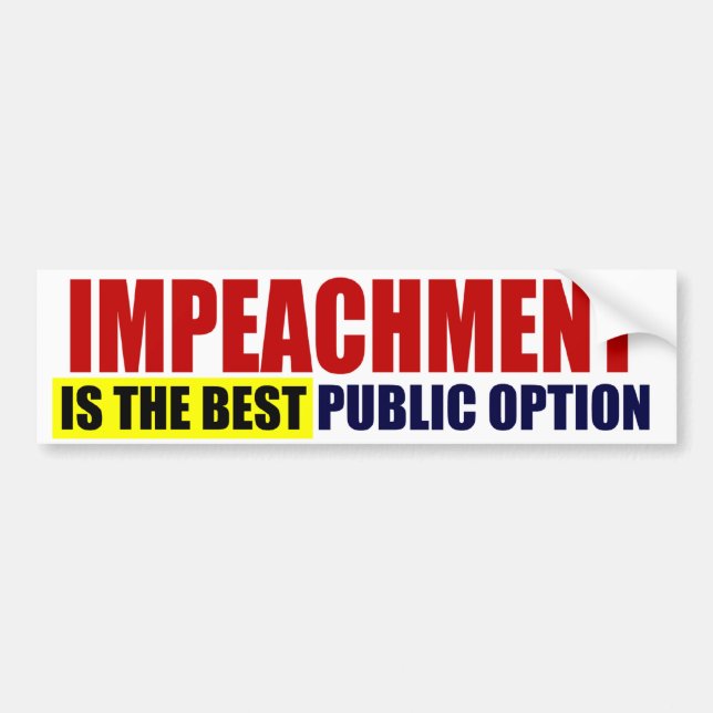 The Best Public Option Bumper Sticker (Front)