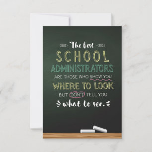 The best School Administrators Thank You Card