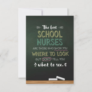 The best School Nurses Thank You Card