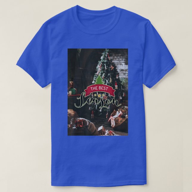 The best season Christmas Tree warm and cosy  T-Shirt (Design Front)