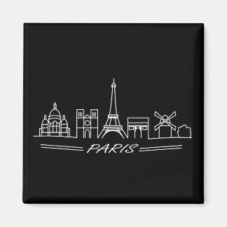 The best sights of Paris Magnet