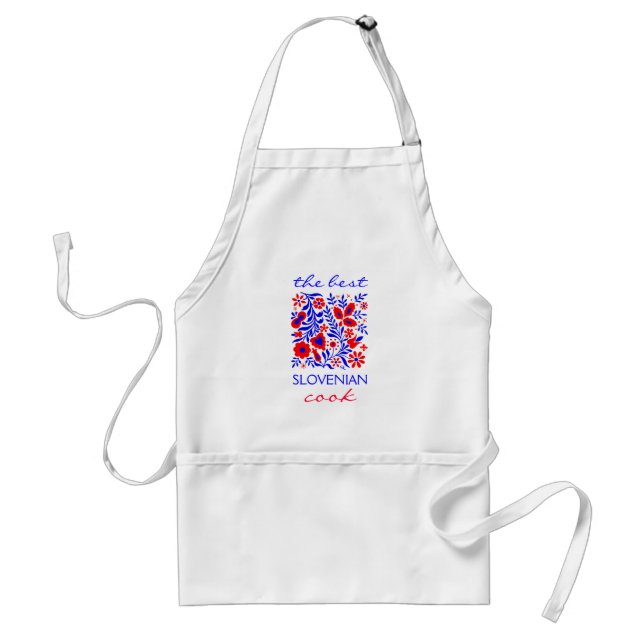 The Best Slovenian Cook, Unique Decorated Apron (Front)