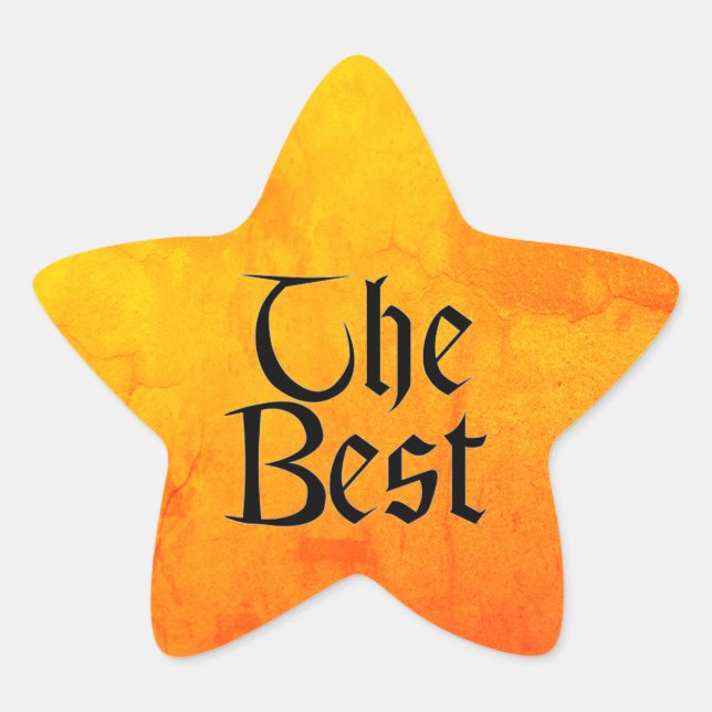 The Best star small stickers (Front)