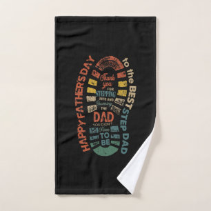 The Best Step Dad Thank You For Stepping Into Hand Towel