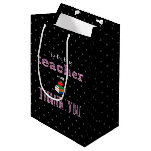 the best teacher, thank you medium gift bag
