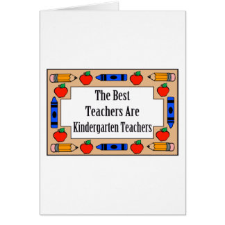 The Best Teachers Are Kindergarten Teachers