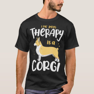The Best Therapy Corgi Dog Mum Dad T-Shirt