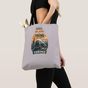 The Best Thing About Milan Is The Train To Turin Tote Bag