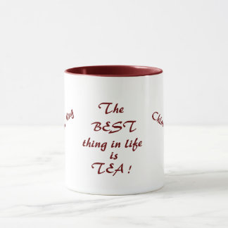The BESt thing in life is TEA! Personalised Mug