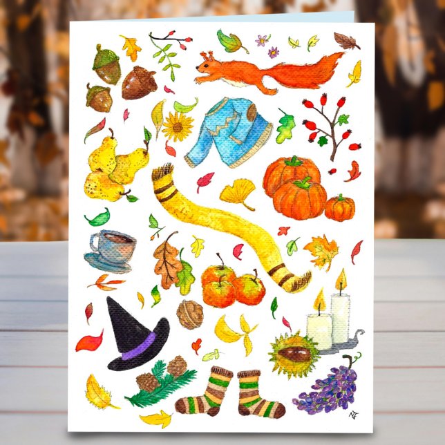The best things about Fall greeting card (Creator Uploaded)