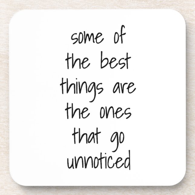 The Best Things Hard Plastic Coaster (Front)