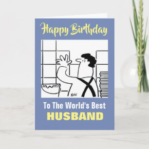 The Best Tile Fitter DIY Expert Husband Birthday Card