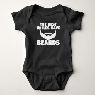 The Best Uncles Have Beards Baby Bodysuit