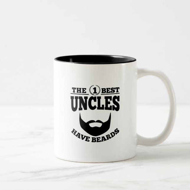 The Best Uncles Have Beards Two-Tone Coffee Mug (Right)
