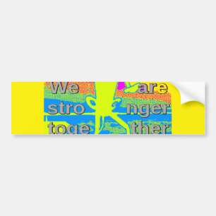The Best USA Hope Hillary Stronger Together Bumper Sticker
