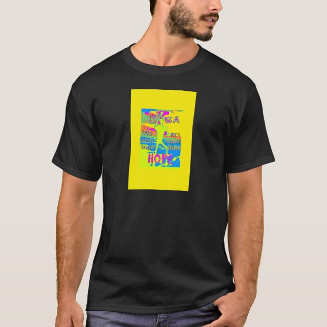 The Best USA Hope  Hillary Stronger Together T-Shirt (Front)