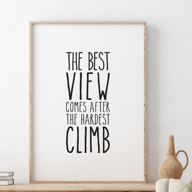 The Best View Comes After The Hardest Climb, Poster (Creator Uploaded)